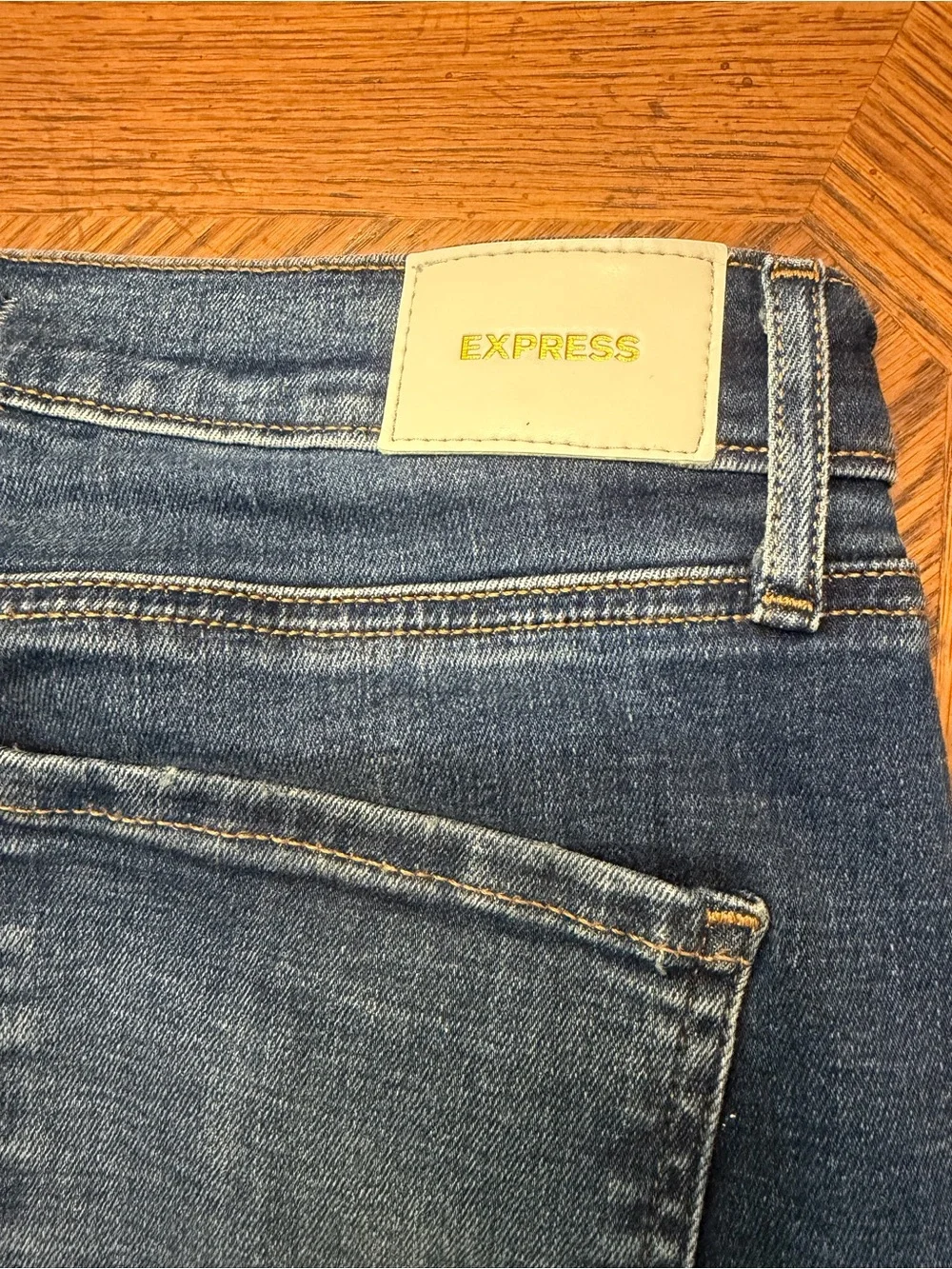 Express Women's Dark Blue Ankle Crop Jeans